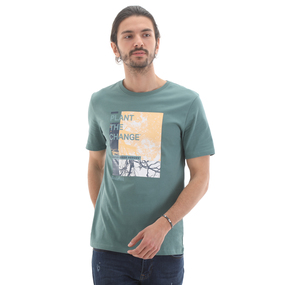 Timberland Ss Graphic Tee Erkek T-Shirt Yeşil
