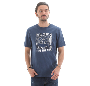 Timberland Ss Graphic Tee Erkek T-Shirt Lacivert