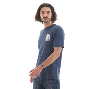 Timberland Ss Graphic Tee Erkek T-Shirt Lacivert 2