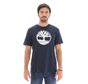 Timberland Ss Kennebec River Tree Logo Tee Erkek T-Shirt Lacivert