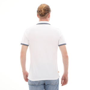 Timberland Ss Tipped Pique Polo (S Erkek T-Shirt Beyaz