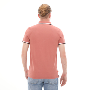 Timberland Ss Tipped Pique Polo (S Erkek T-Shirt Turuncu
