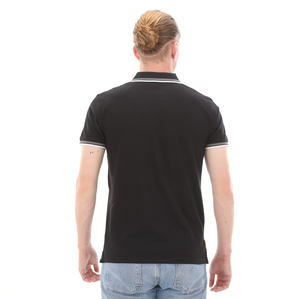 Timberland Ss Tipped Pique Polo (S Erkek T-Shirt Siyah