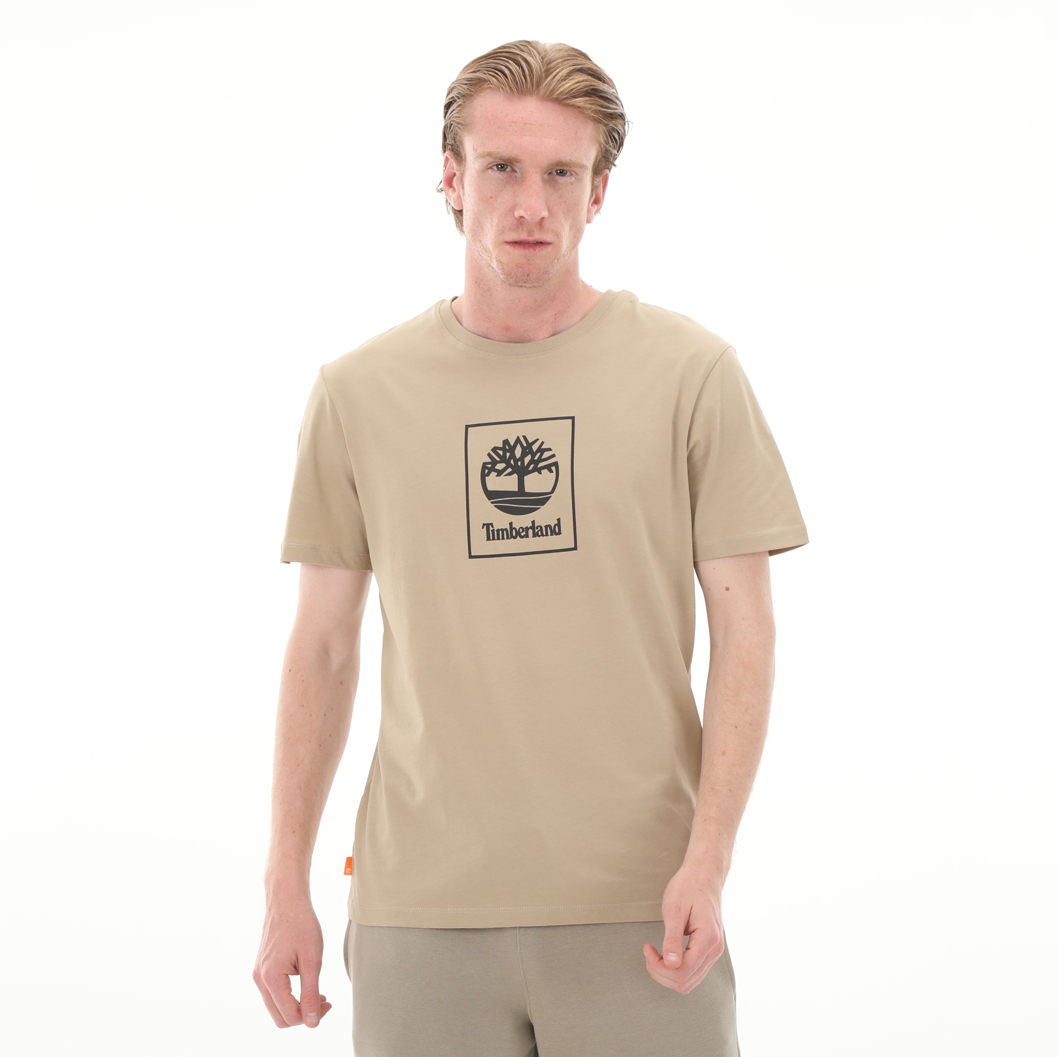 Мужская футболка Timberland Stack Logo Tee Krem