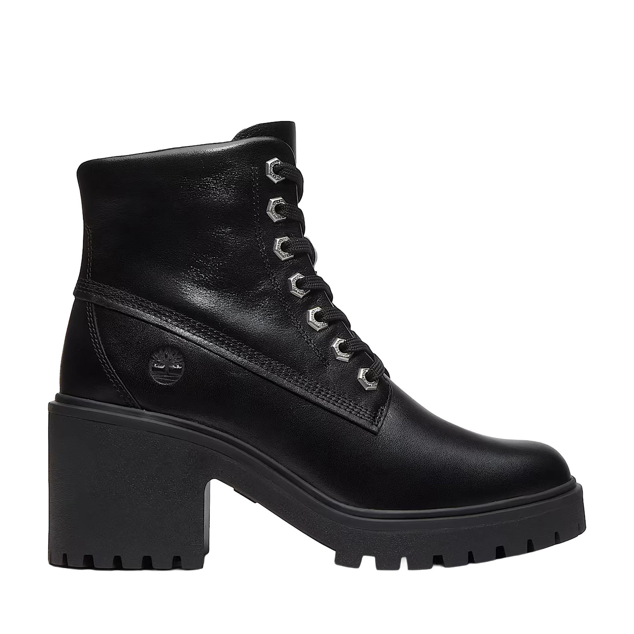 Timberland Stone Heıghts Mıd Lace Up Boot Kadın Siyah Bot Ve Çizme