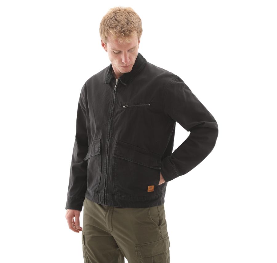 Timberland Strafford Washed Canvas Jacket Erkek Ceket Siyah Timberland Strafford Washed Canvas Jacket Erkek Ceket Siyah