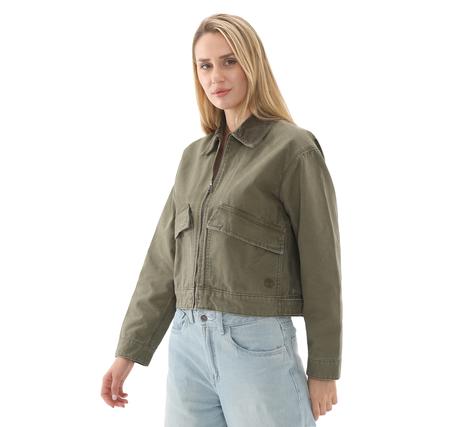 Timberland Strafford Washed Canvas Jacket Kadın Ceket Haki