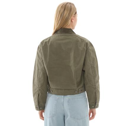 Timberland Strafford Washed Canvas Jacket Kadın Ceket Haki