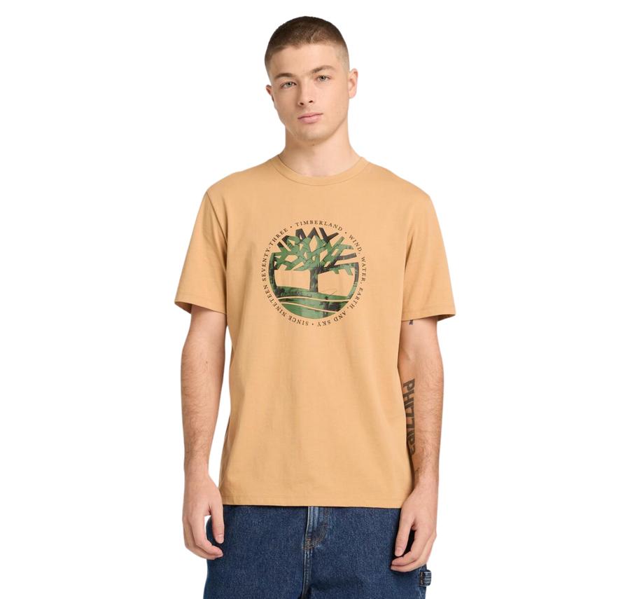 Timberland Tree Logo Lake House Graphic Tee Erkek T-Shirt Timberland Tree Logo Lake House Graphic Tee Erkek T-Shirt