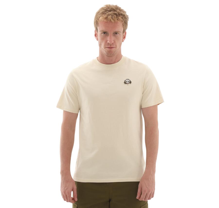 Timberland Tree Logo Patch Tee Erkek T-Shirt Sütlü Kahve Timberland Tree Logo Patch Tee Erkek T-Shirt Sütlü Kahve