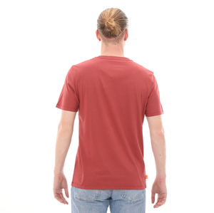 Timberland Tree Logo Short Sleeve Erkek T-Shirt Kırmızı