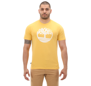Timberland Tree Logo Short Sleeve Tee Erkek T-Shirt Sarı
