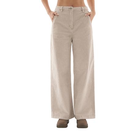 Timberland Washed Corduroy Wide-Leg Pants Kadın Pantolon Krem Timberland Washed Corduroy Wide-Leg Pants Kadın Pantolon Krem
