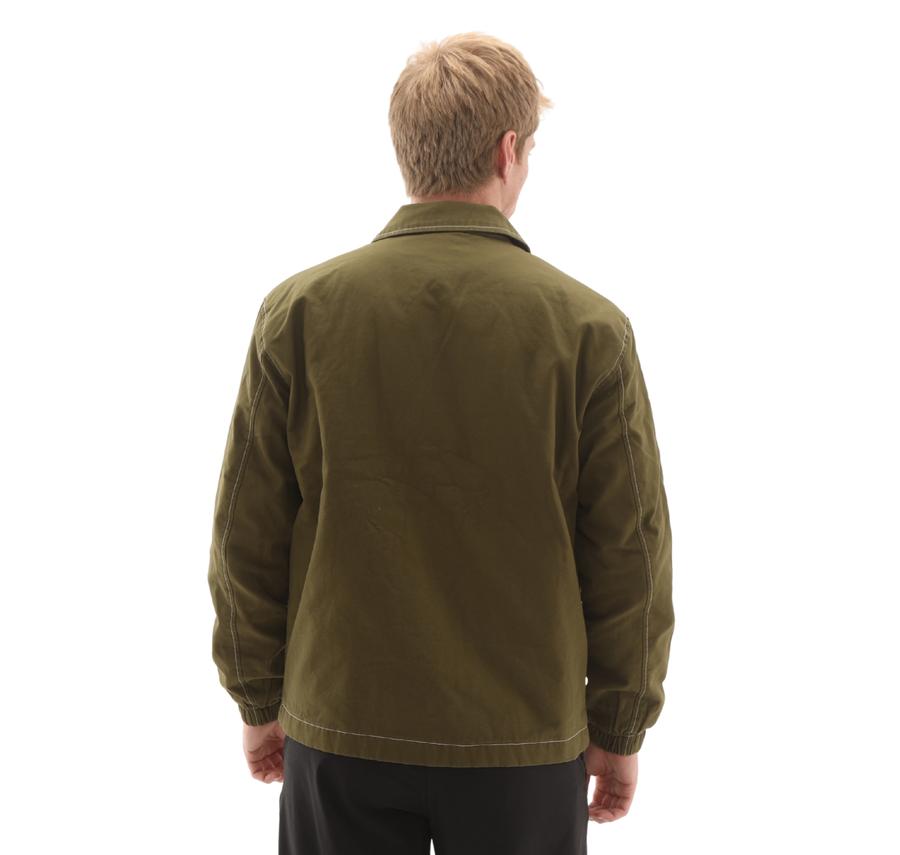 Timberland Washed Duck Canvas Insulated Coach Jacke Erkek Yeşil Timberland Washed Duck Canvas Insulated Coach Jacke Erkek Yeşil