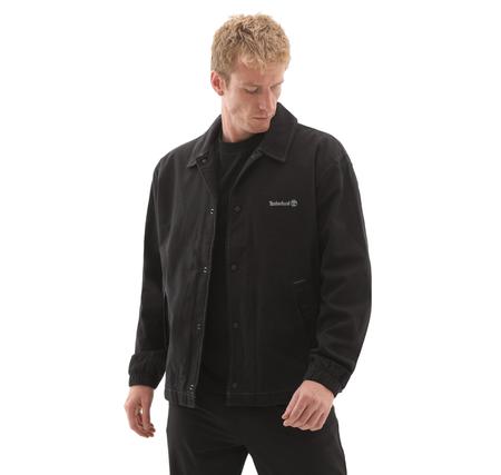 Timberland Washed Duck Canvas Insulated Coach Jacke Erkek Ceket Siyah