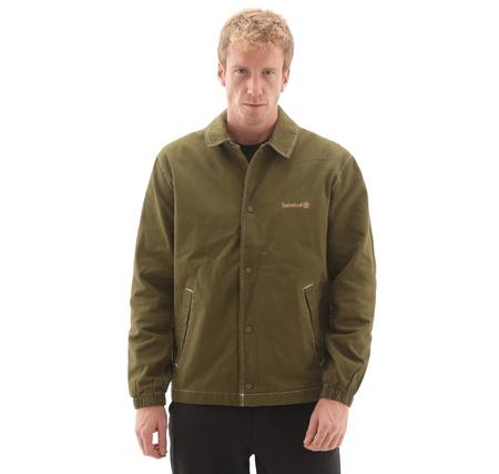 Timberland Washed Duck Canvas Insulated Coach Jacke Erkek Ceket Yeşil Timberland Washed Duck Canvas Insulated Coach Jacke Erkek Ceket Yeşil