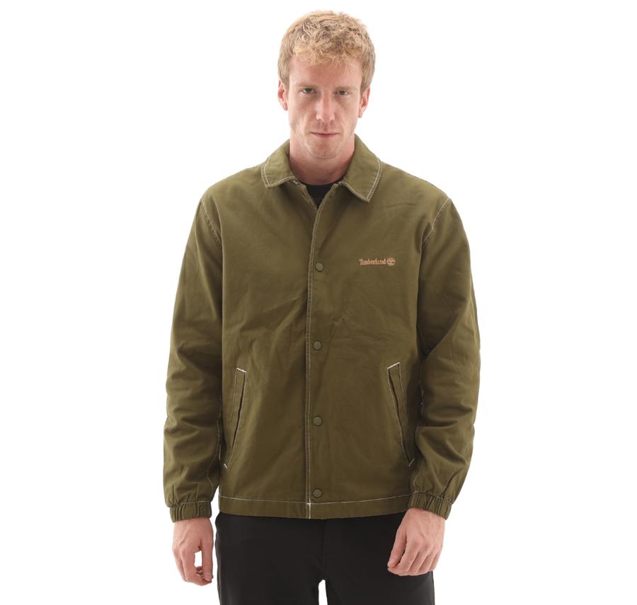 Timberland Washed Duck Canvas Insulated Coach Jacke Erkek Ceket Yeşil Timberland Washed Duck Canvas Insulated Coach Jacke Erkek Ceket Yeşil