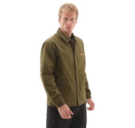 Timberland Washed Duck Canvas Insulated Coach Jacke Erkek Ceket Yeşil