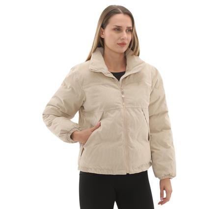 Timberland Welch Mountaın Synthetic Insulated Wp Co Kadın Mont Krem