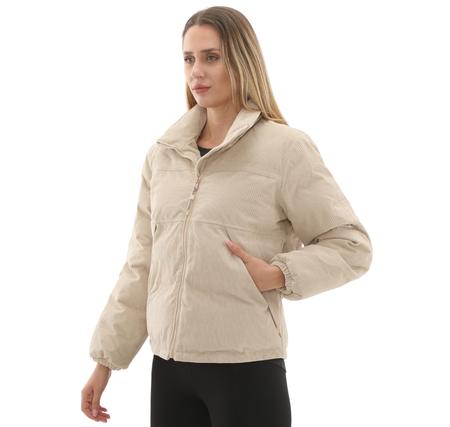 Timberland Welch Mountaın Synthetic Insulated Wp Co Kadın Mont Krem