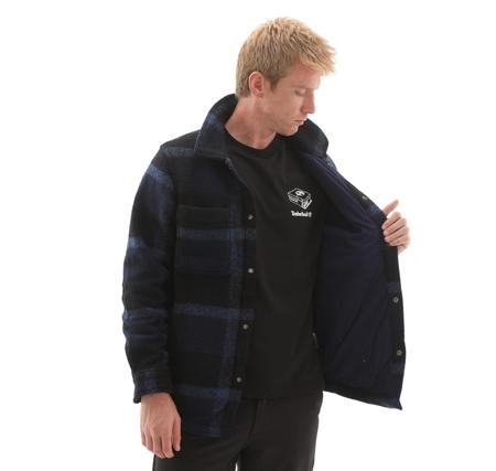 Timberland Wool Blend Shacket Erkek Lacivert Timberland Wool Blend Shacket Erkek Lacivert