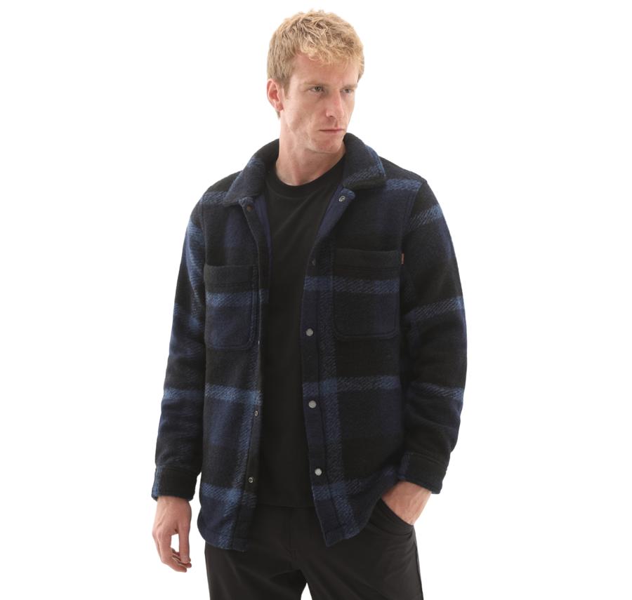 Timberland Wool Blend Shacket Erkek Ceket Lacivert Timberland Wool Blend Shacket Erkek Ceket Lacivert