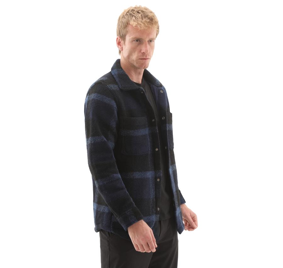 Timberland Wool Blend Shacket Erkek Ceket Lacivert Timberland Wool Blend Shacket Erkek Ceket Lacivert