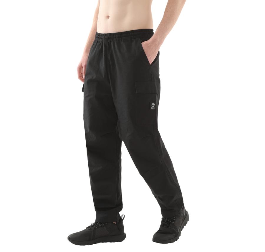 Timberland Woven Badge Ripstop Cargo Pant Erkek Pantolon Siyah Timberland Woven Badge Ripstop Cargo Pant Erkek Pantolon Siyah