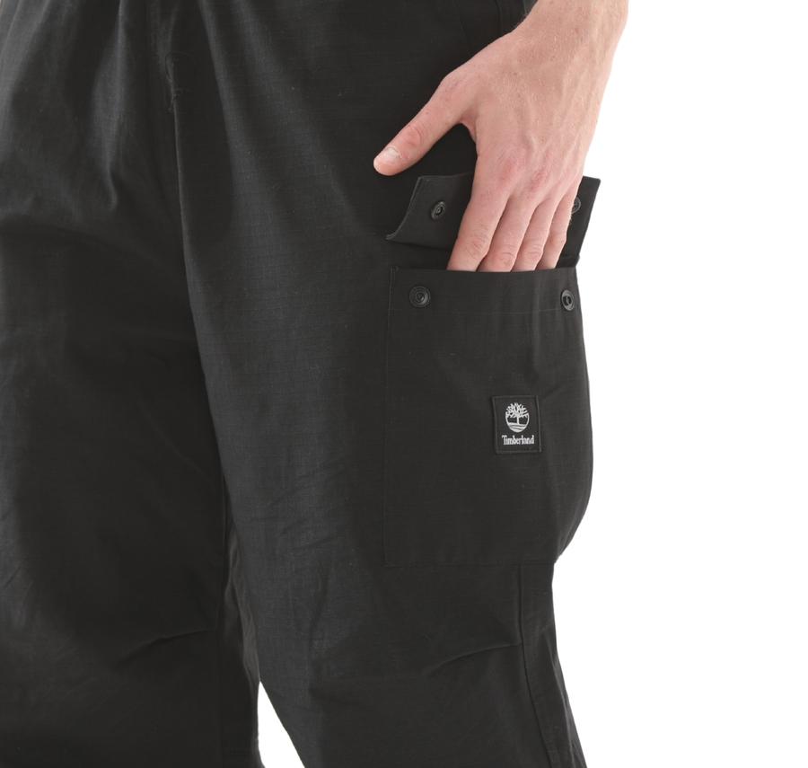 Timberland Woven Badge Ripstop Cargo Pant Erkek Pantolon Siyah Timberland Woven Badge Ripstop Cargo Pant Erkek Pantolon Siyah