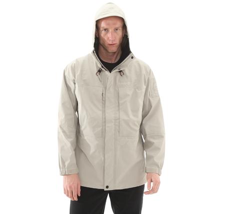 Timberland Wp 3L Outdoor Parka With Cordura Fabric Erkek Yağmurluk-Rüzgarlık Bej