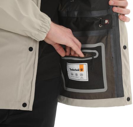 Timberland Wp 3L Outdoor Parka With Cordura Fabric Erkek Yağmurluk-Rüzgarlık Bej