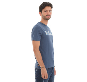 Timberland Ss Linear Logo Camo T Erkek T-Shirt Lacivert 1