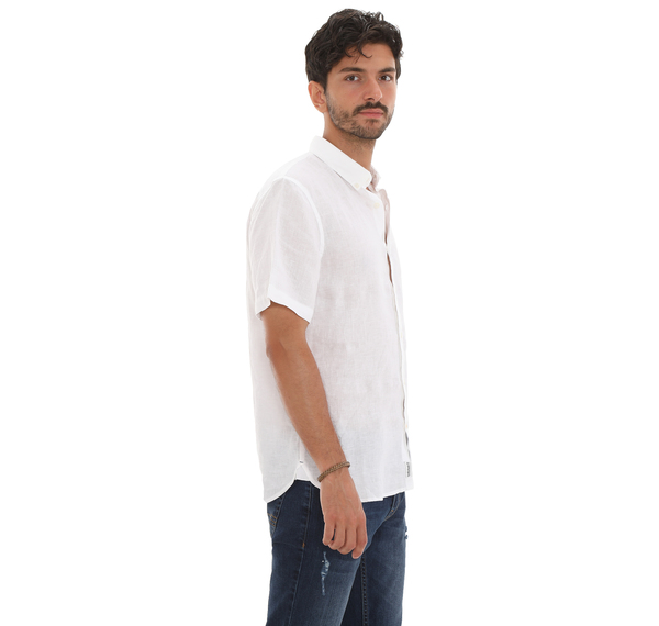 Timberland Ss Linen Shirt Erkek Gömlek Beyaz Timberland Ss Linen Shirt Erkek Gömlek Beyaz