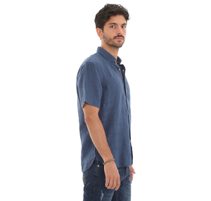 Timberland Ss Linen Shirt Erkek Gömlek Lacivert 1
