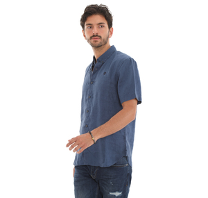 Timberland Ss Linen Shirt Erkek Gömlek Lacivert 2