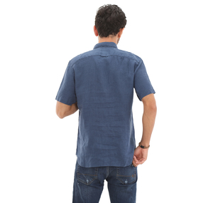 Timberland Ss Linen Shirt Erkek Gömlek Lacivert 3