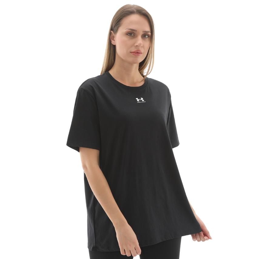 Under Armour Campus Oversize Ss Kadın T-Shirt Siyah Under Armour Campus Oversize Ss Kadın T-Shirt Siyah