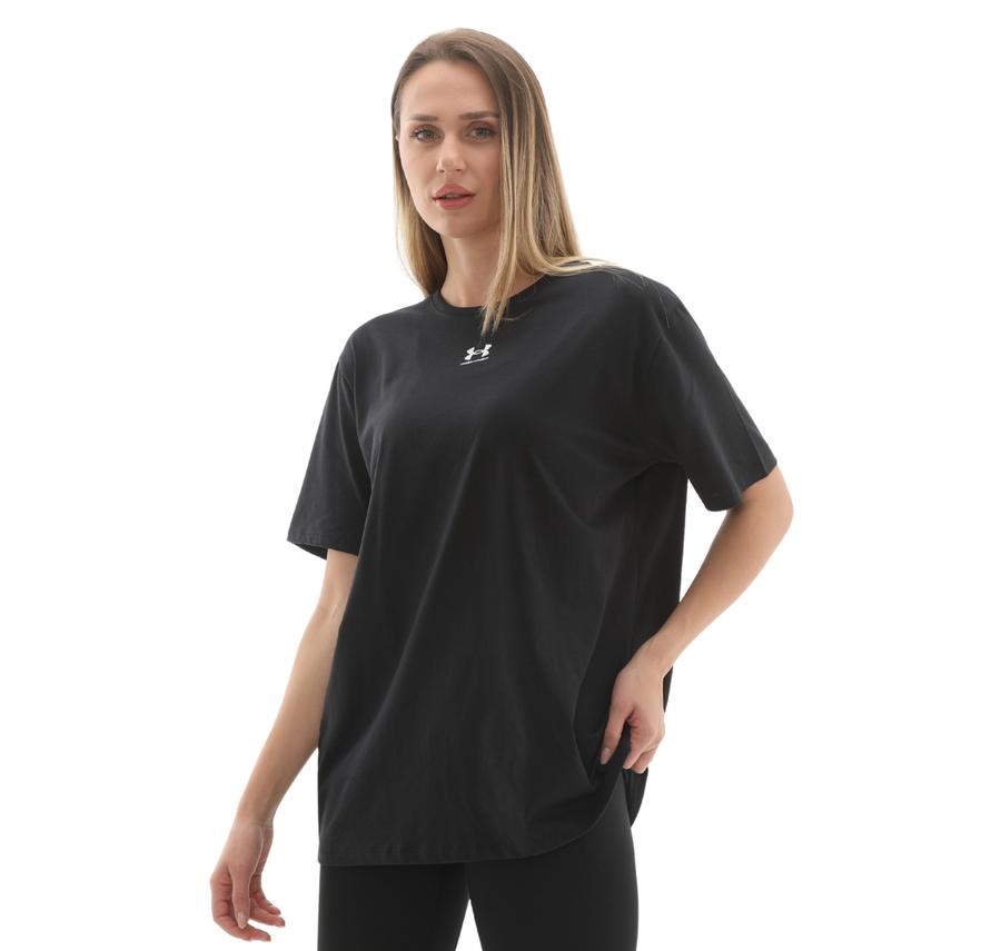 Under Armour Campus Oversize Ss Kadın T-Shirt Siyah Under Armour Campus Oversize Ss Kadın T-Shirt Siyah
