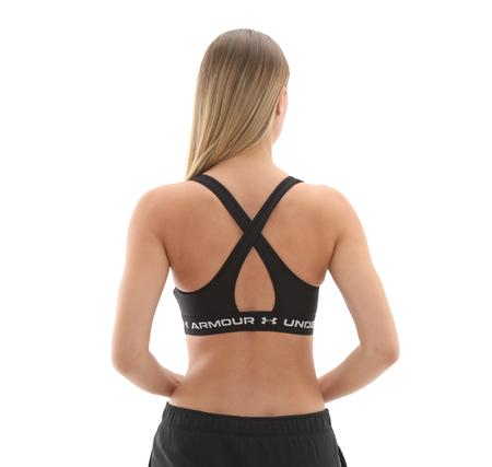 Under Armour Crossback Mid Bra Kadın Büstiyer Siyah