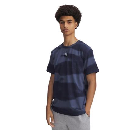 Under Armour Curry Hvyweight Logo Tee Erkek T-Shirt Siyah