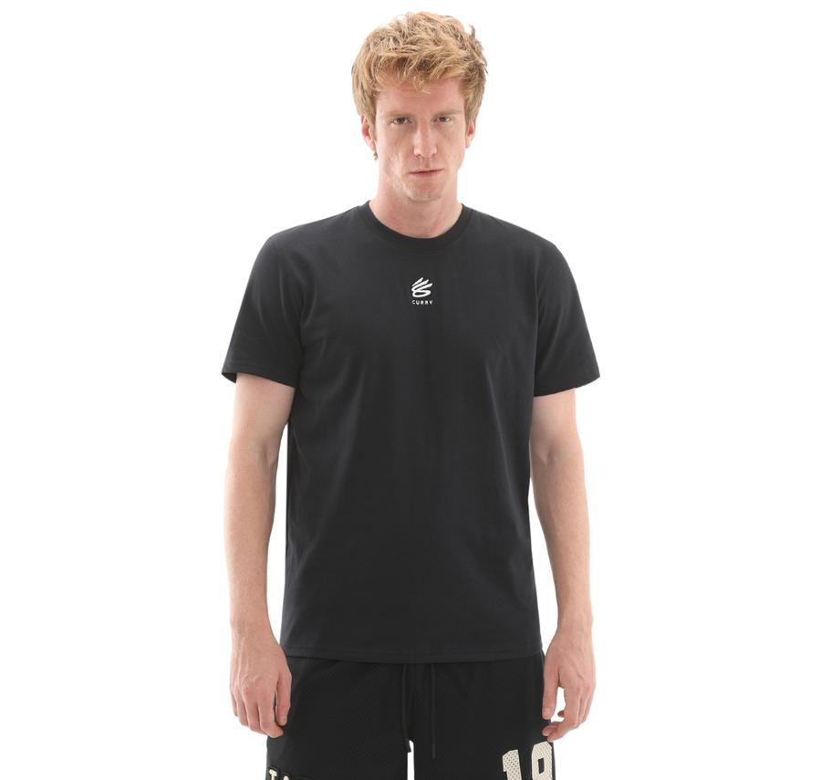 Under Armour Curry Hvyweight Logo Tee Erkek T-Shirt Siyah Under Armour Curry Hvyweight Logo Tee Erkek T-Shirt Siyah