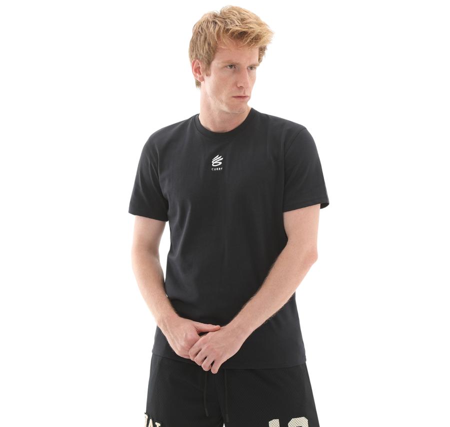Under Armour Curry Hvyweight Logo Tee Erkek T-Shirt Siyah Under Armour Curry Hvyweight Logo Tee Erkek T-Shirt Siyah