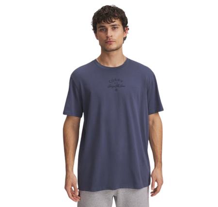Under Armour Curry Hw Verbiage Tee 2 Erkek T-Shirt Lacivert