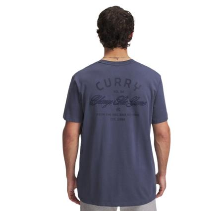 Under Armour Curry Hw Verbiage Tee 2 Erkek T-Shirt Lacivert