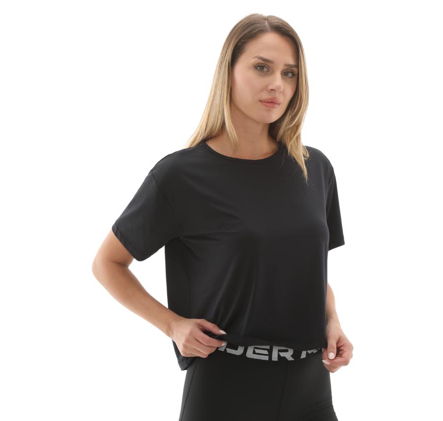 Under Armour Motion Ss Kadın T-Shirt Siyah Under Armour Motion Ss Kadın T-Shirt Siyah