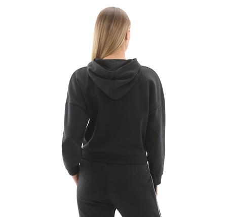 Under Armour Rival Flc Piped Hz Hoodie Kadın Sweatshirt Siyah