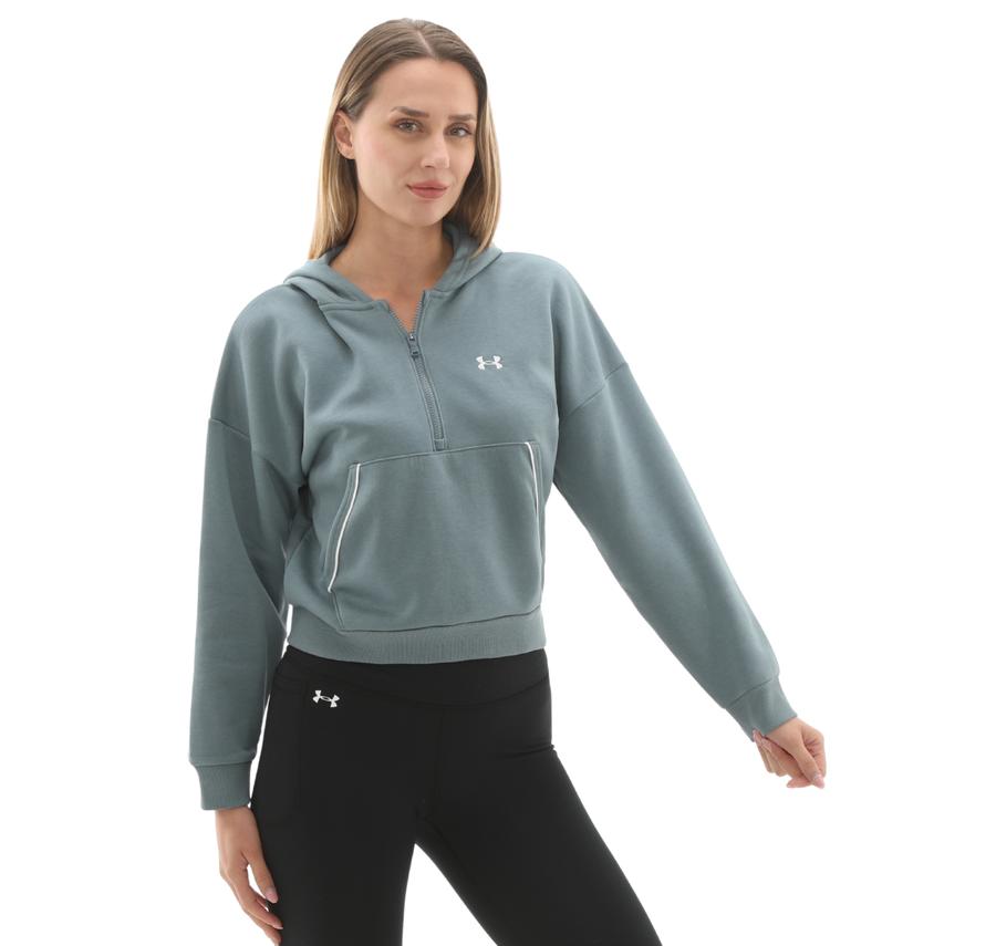 Under Armour Rival Flc Piped Hz Hoodie Kadın Sweatshirt Turkuaz Under Armour Rival Flc Piped Hz Hoodie Kadın Sweatshirt Turkuaz