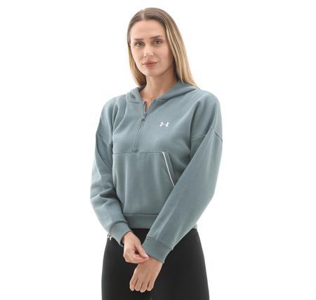 Under Armour Rival Flc Piped Hz Hoodie Kadın Sweatshirt Turkuaz Under Armour Rival Flc Piped Hz Hoodie Kadın Sweatshirt Turkuaz