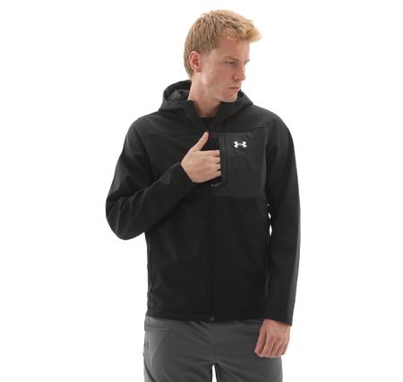 Under Armour Shıeld Hooded Jacket Erkek Ceket Siyah Under Armour Shıeld Hooded Jacket Erkek Ceket Siyah