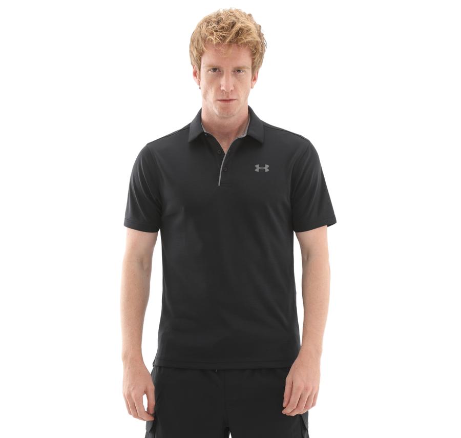 Under Armour Tech Polo Erkek T-Shirt Siyah Under Armour Tech Polo Erkek T-Shirt Siyah